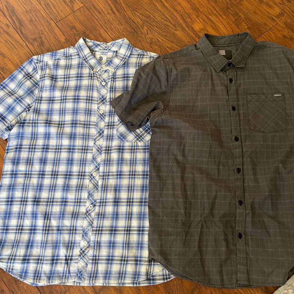 Mens short sleeve button up Shirts. O’Neil & Element